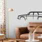 1976 Holden HJ wagon - Classic Silhouette Metal Wall Art