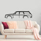 1976 Holden HJ wagon - Classic Silhouette Metal Wall Art