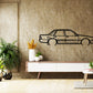 1987 Holden VL calais - Detailed Silhouette Metal Wall Art