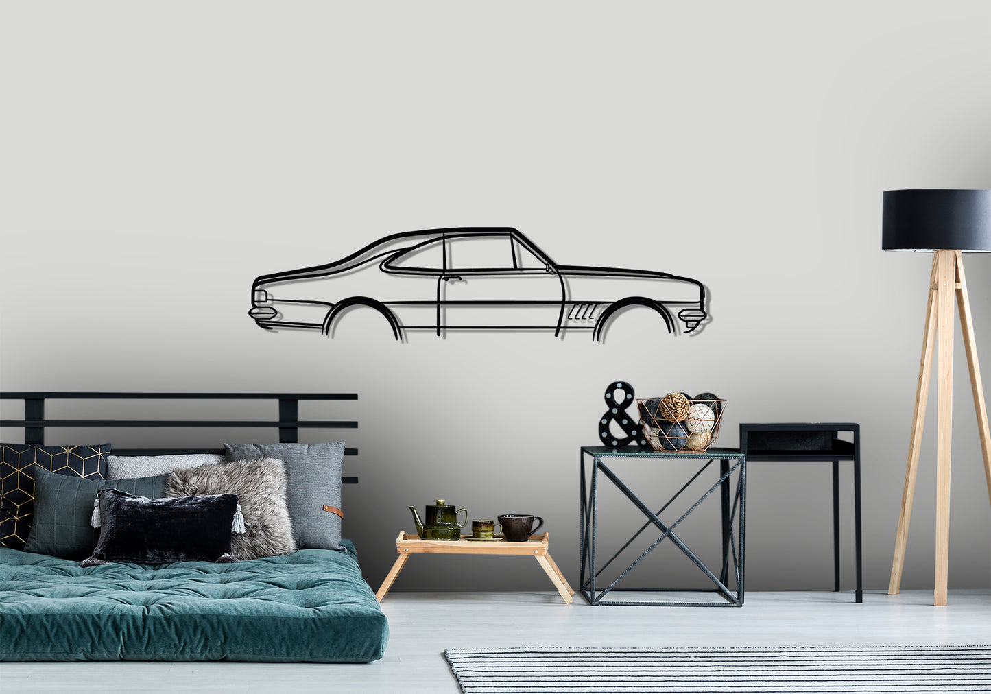 1968 HK Holden  Classic Silhouette Metal Wall Art