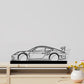 911 GT3 RS model 991 Silhouette Metal Art Stand