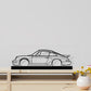 911 turbo model 964 Silhouette Metal Art Stand