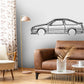 AE86 Detailed Silhouette Metal Wall Art