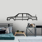 BMW E28 525e Sedan Classic Silhouette Metal Wall Art