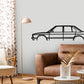 BMW E28 525e Sedan Classic Silhouette Metal Wall Art