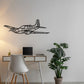 Beechcraft-95-D55 Silhouette Metal Wall Art