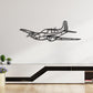 Beechcraft-95-D55 Silhouette Metal Wall Art