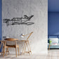 Beechcraft Silhouette Metal Wall Art