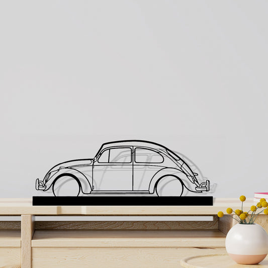 Beetle 1965 Silhouette Metal Art Stand