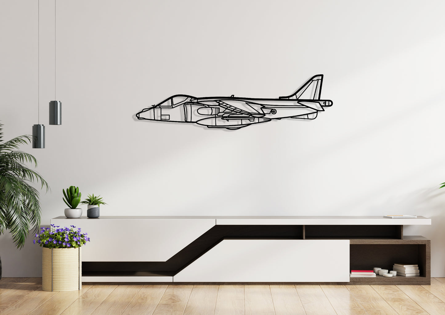 Harrier-GR7 Silhouette Metal Wall Art