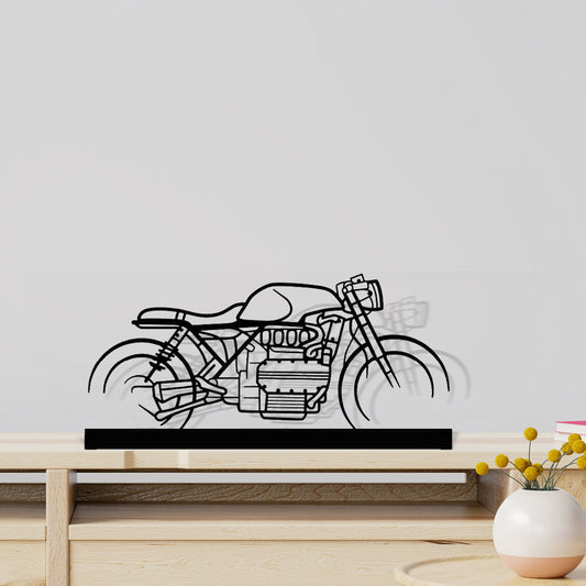 K1100 Cafe Racer Silhouette Metal Art Stand