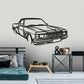 1982 Holden WB Ute Front Angle Silhouette Metal Wall Art