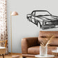 1982 Holden WB Ute Front Angle Silhouette Metal Wall Art