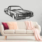 1982 Holden WB Ute Front Angle Silhouette Metal Wall Art