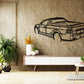 2011 Holden commodore SS-V redline series II Back Angle Silhouette Metal Wall Art