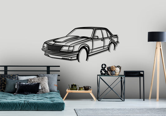 1981 Holden Commodore VH Front Angle Silhouette Metal Wall Art