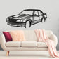 1981 Holden Commodore VH Front Angle Silhouette Metal Wall Art