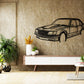 1981 Holden Commodore VH Front Angle Silhouette Metal Wall Art