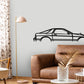 1986 Mazda FC RX7  Classic Silhouette Metal Wall Art