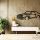 1976 Holden Torana Hatchback Front Angle Silhouette Metal Wall Art