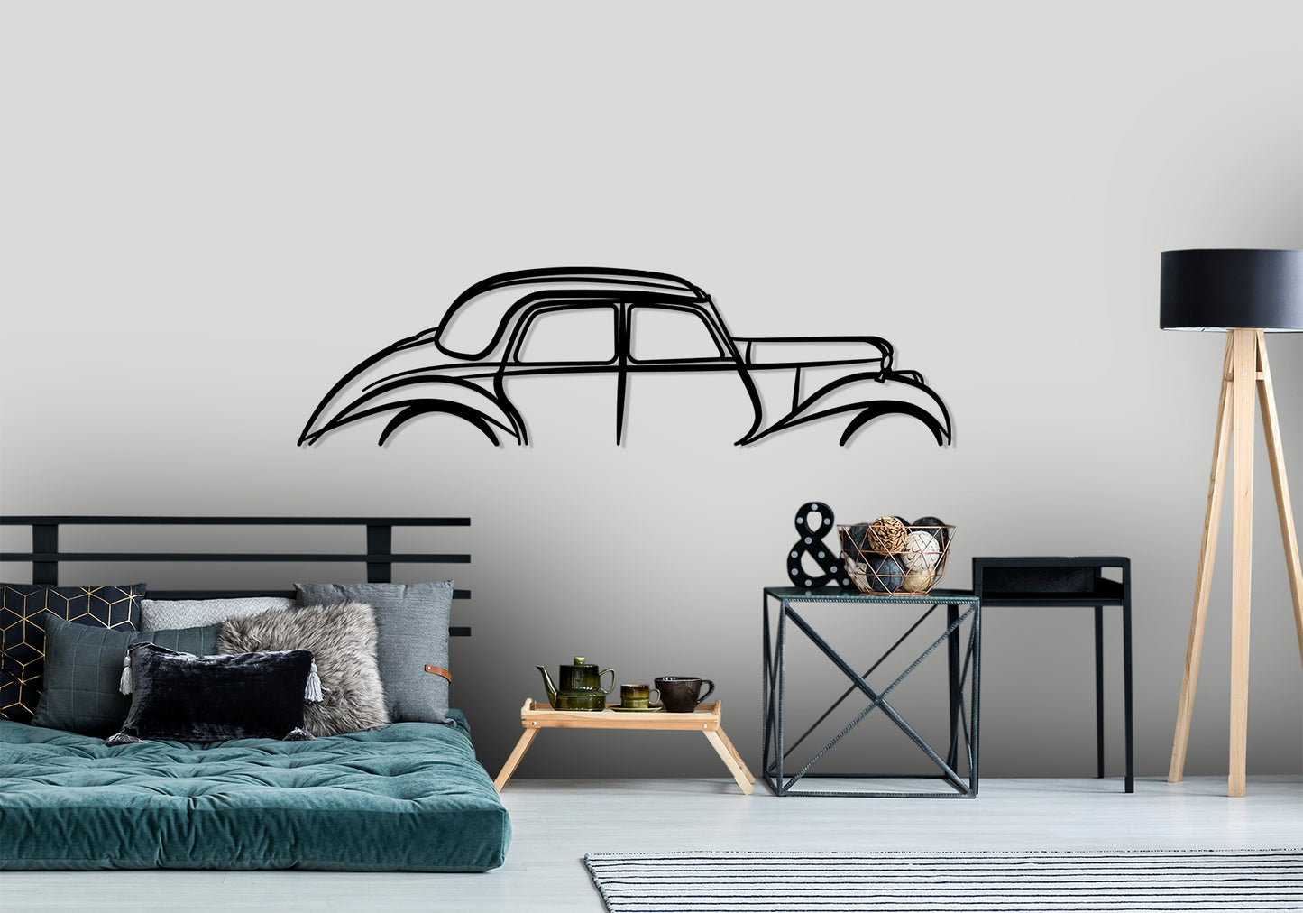 1951 Riley Classic Silhouette Metal Wall Art