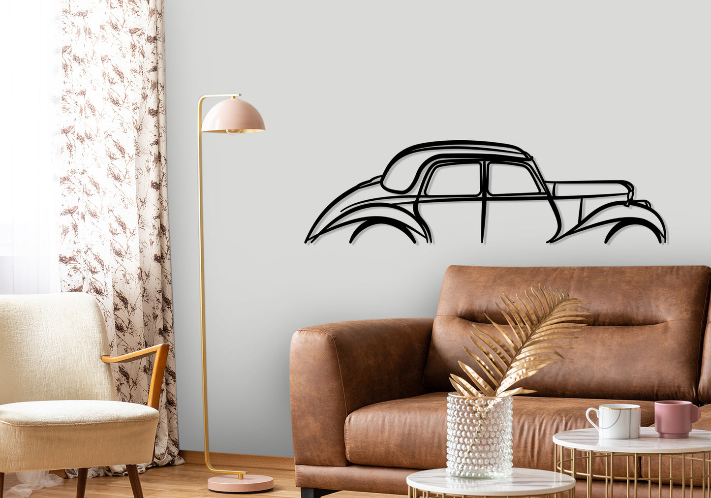 1951 Riley Classic Silhouette Metal Wall Art