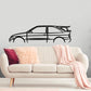 1995 Ford Escort Cosworth RS Classic Silhouette Metal Wall Art