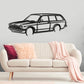 1979 Holden Gemini wagon Front Angle Silhouette Metal Wall Art