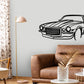 1972 Chevrolet Camaro Z28-RS Front Angle Silhouette Metal Wall Art