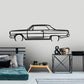 1964 Chevrolet Chevelle SS - Detailed Silhouette Metal Wall Art