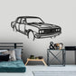 1970 Holden HT Premier Front Angle Silhouette Metal Wall Art