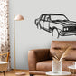 1970 Holden HT Premier Front Angle Silhouette Metal Wall Art