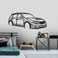 2013 Subaru WRX - Front Angle Silhouette Metal Wall Art