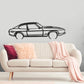 1974 Ford Capri Ghia Hatchback - Detailed Silhouette Metal Wall Art