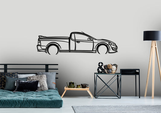 Ford Falcon FG Mk1 5.4l V8 Ute - Detailed Silhouette Metal Wall Art