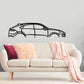 2021 Porsche Cayanne GTS - Classic Silhouette Metal Wall Art