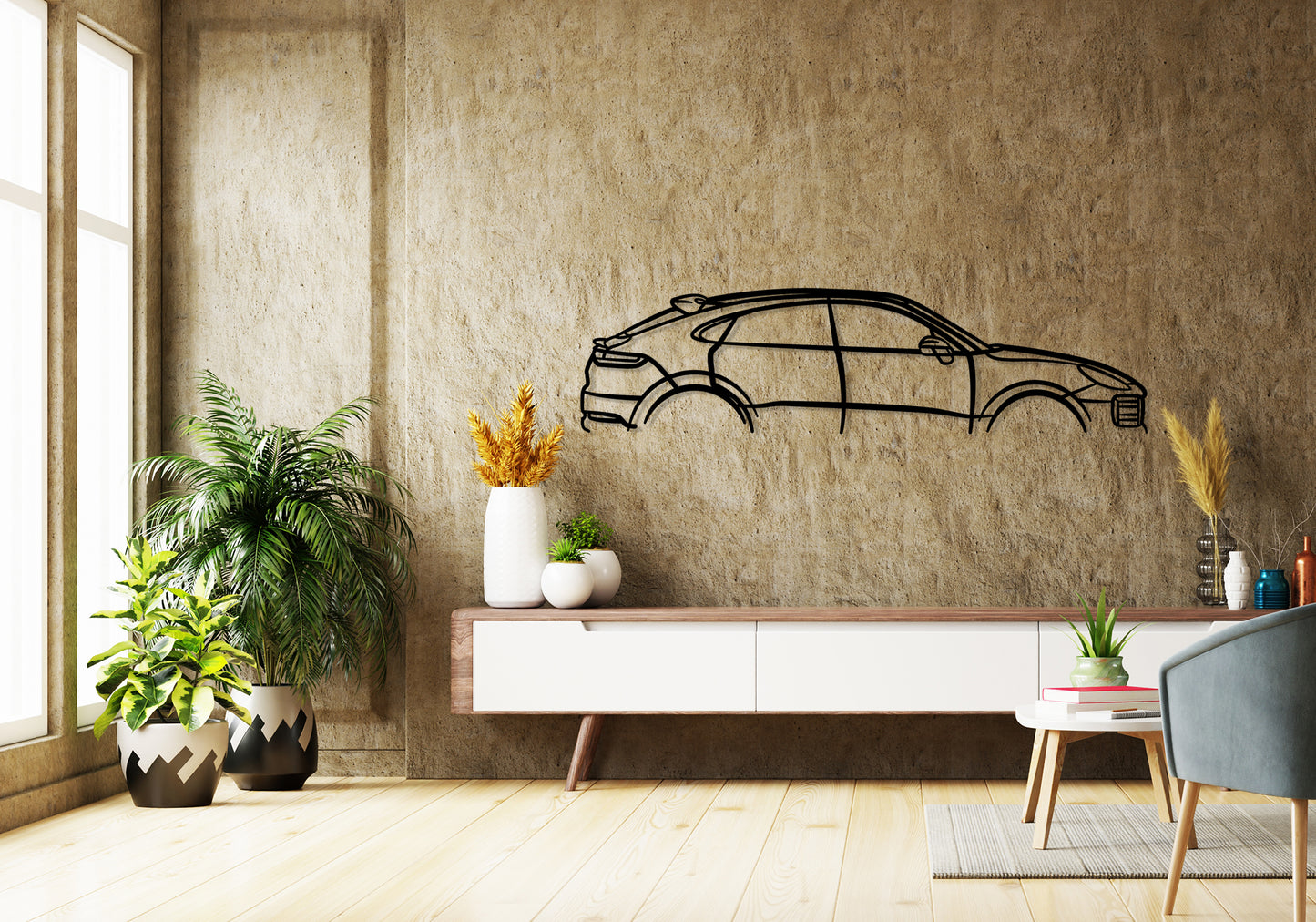 2021 Porsche Cayanne GTS - Classic Silhouette Metal Wall Art