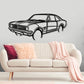 1970 HG Holden Monaro Front Angle Silhouette Metal Wall Art