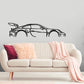 2022 porsche gt3 rs - Classic Silhouette Metal Wall Art