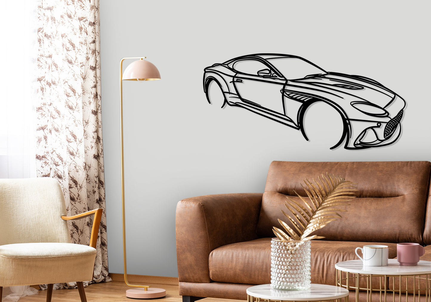 2020 Aston Martin Angle Silhouette Metal Wall Art