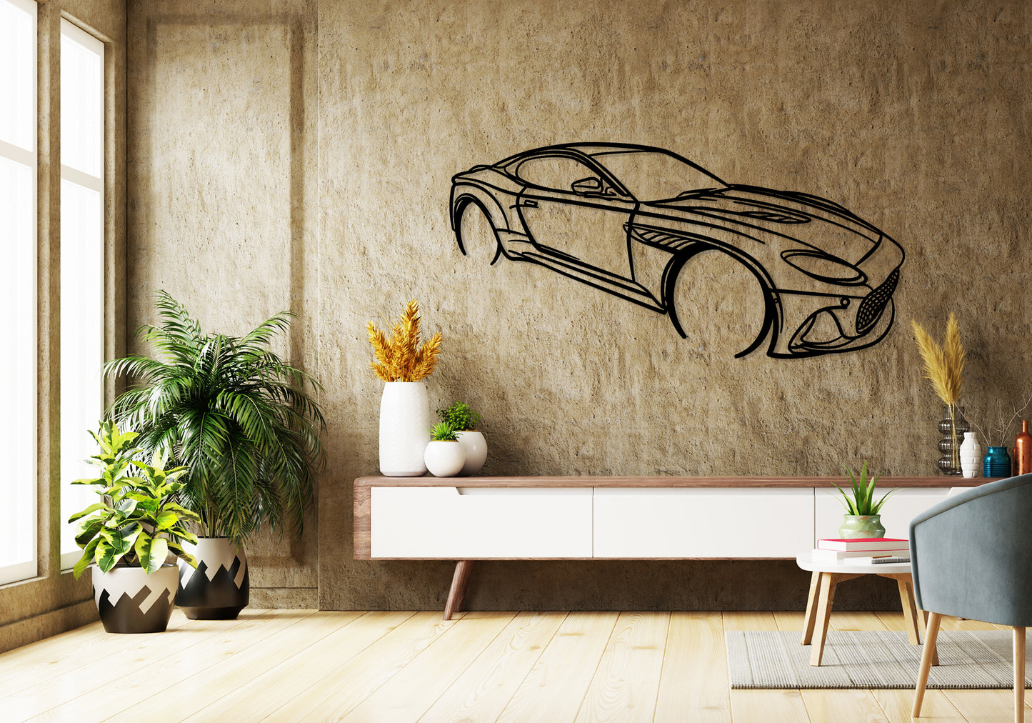 2020 Aston Martin Angle Silhouette Metal Wall Art