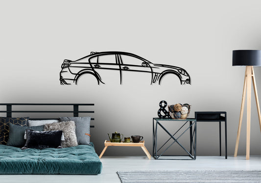 2014 HSV Clubsport R8 Sedan - Classic Silhouette Metal Wall Art