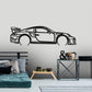 Porsche GT2 RS Detailed Silhouette Metal Wall Art