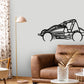 Wingless Sprintcar -  Detailed Silhouette Metal Wall Art