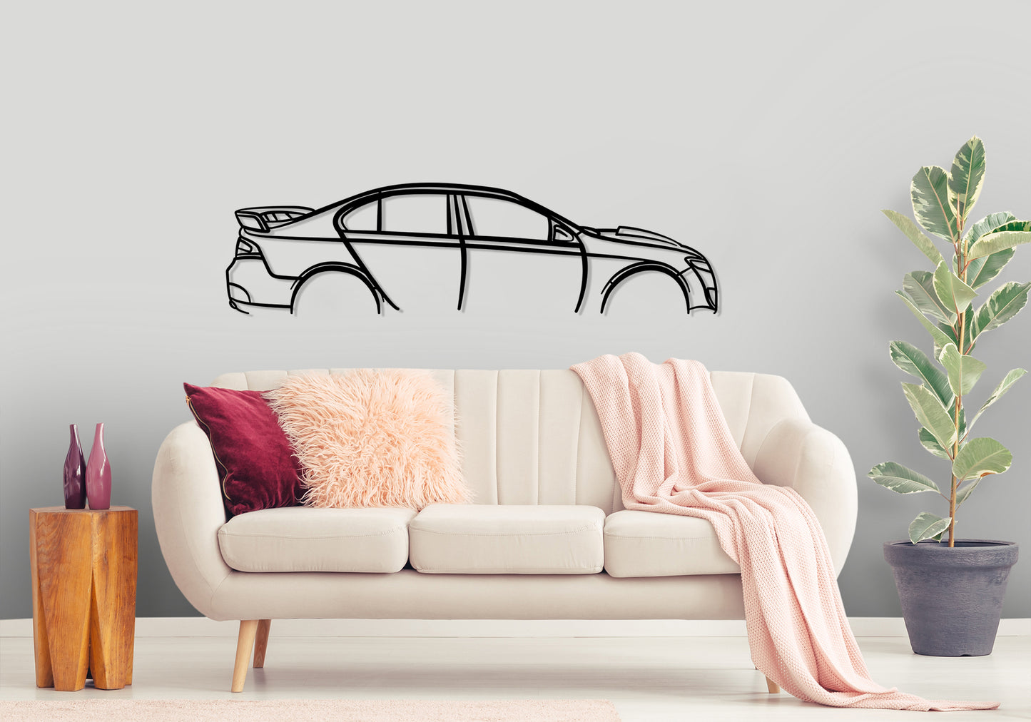 2012 FPV FG GT MK2 - Classic Silhouette Metal Wall Art