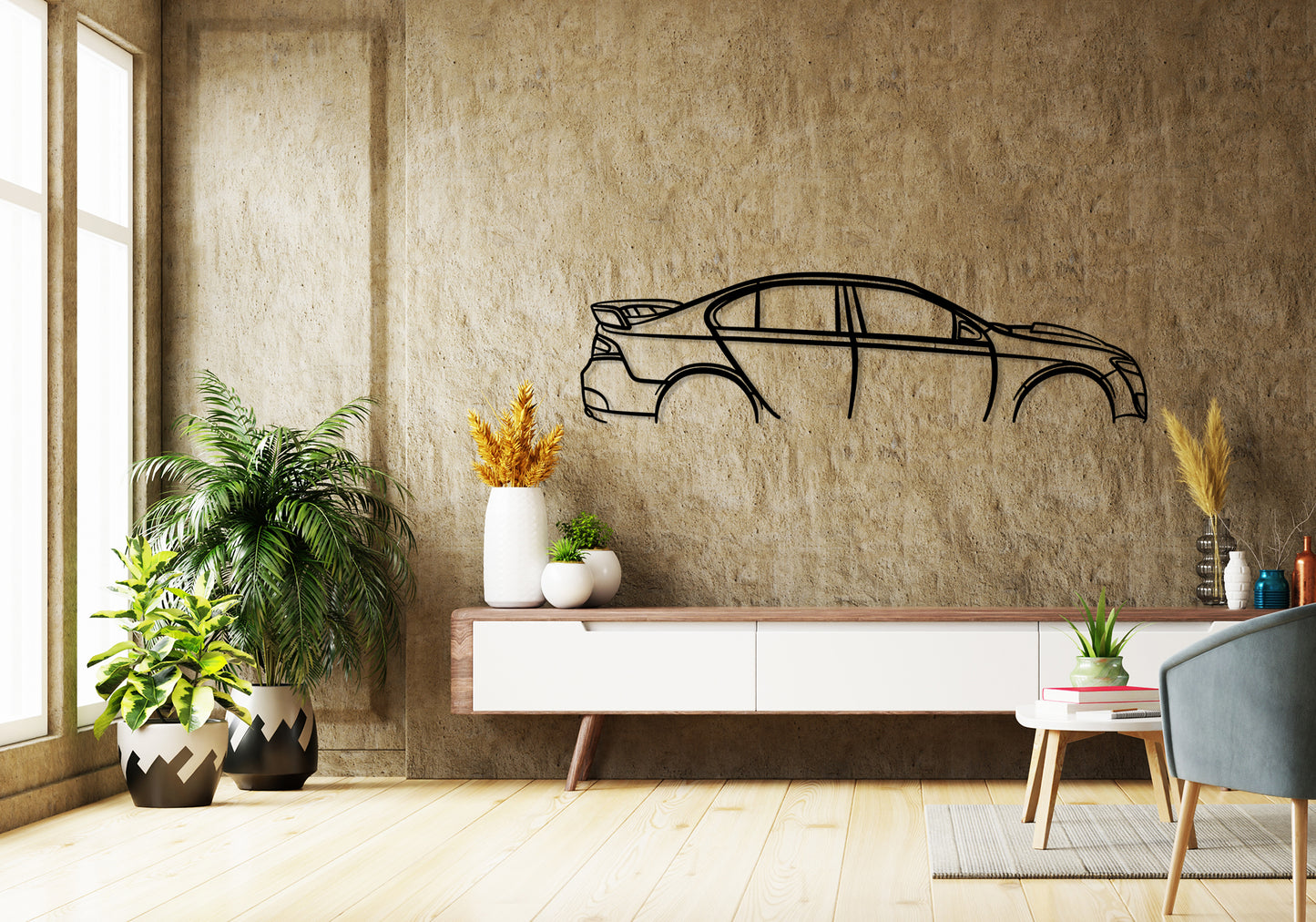 2012 FPV FG GT MK2 - Classic Silhouette Metal Wall Art