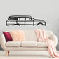 1963 Ford Falcon Station Wagon - Classic Silhouette Metal Wall Art