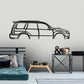 2006 Subaru forester - Classic Silhouette Metal Wall Art