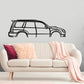 2006 Subaru forester - Classic Silhouette Metal Wall Art