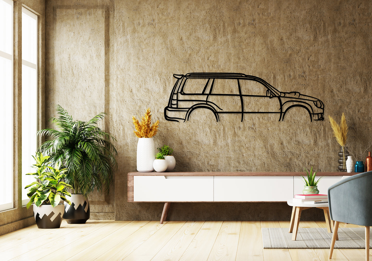 2006 Subaru forester - Classic Silhouette Metal Wall Art